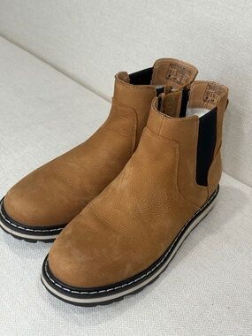 Royal Canadian Gastown Waterproof Leather Chelsea Boots Tan Size 8